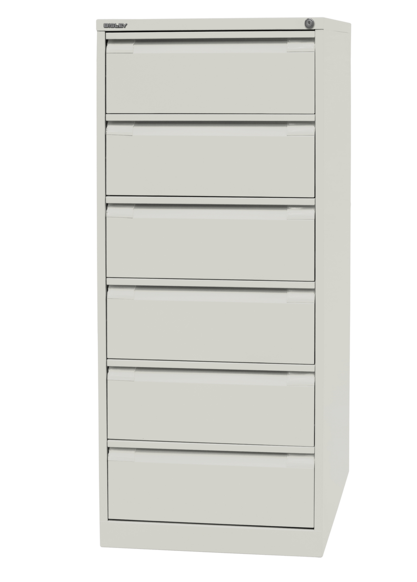 Bisley Karteikartenschrank B97, zweibahnig, weiß/weiß Standard 3 ZOOM