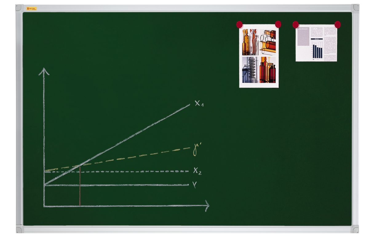 Franken Kreidetafel X-tra!Line®, Höhe x Breite 900 x 1200 mm Standard 1 ZOOM