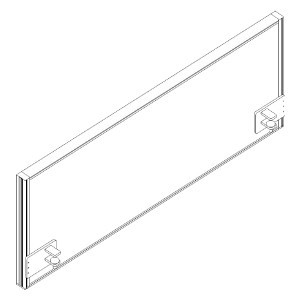 Schallabsorbierende Tischtrennwand RQ60 Screen / S41, Höhe x Breite 480 x 1200 mm Standard 1 ZOOM