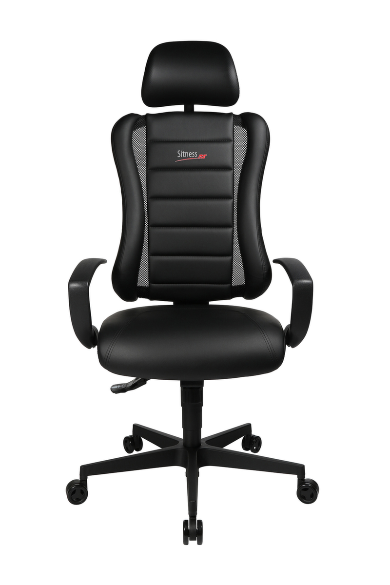 Topstar Bürodrehstuhl Sitness Racer RS mit AL "Q3" + KS mit Kopfstütze, schwarz Standard 5 ZOOM