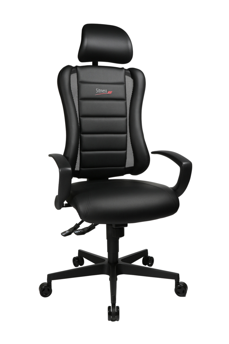 Topstar Bürodrehstuhl Sitness Racer RS mit AL "Q3" + KS mit Kopfstütze, schwarz Standard 6 ZOOM