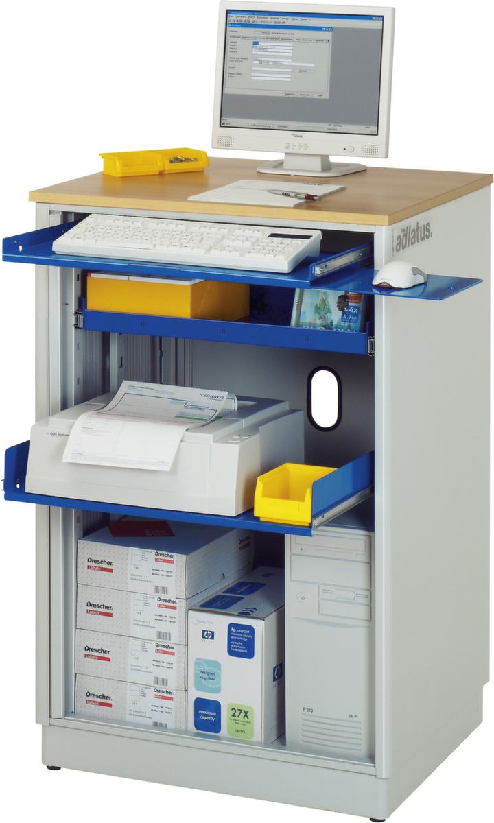 RAU PC-Schrank adlatus 2000 mit Rolllade, RAL7035 Lichtgrau/RAL7035 Lichtgrau