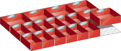 Einsatzkasten-Set für Schubladen 564 mm