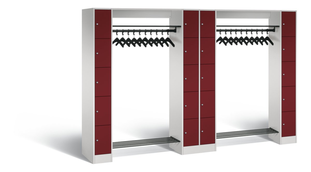 C+P Schließfach-Garderobe Classic mit 20 Fächern, Breite 2840 mm