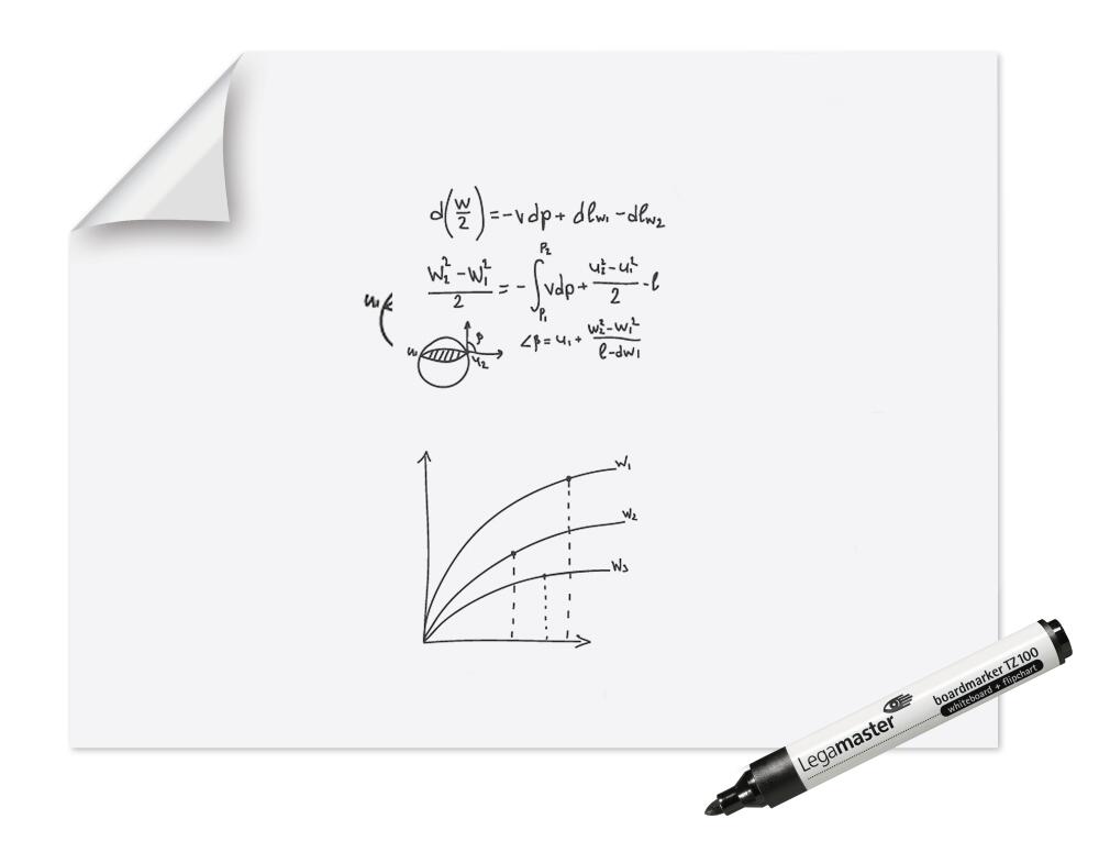 Legamaster Whiteboard-Folie Magic-Chart, Höhe x Breite 900 x 1200 mm Milieu 1 ZOOM