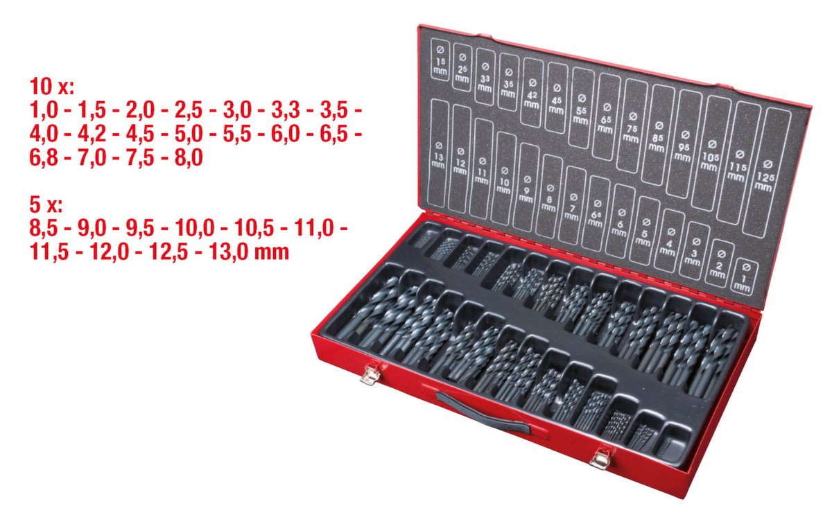 KS Tools HSS-R Spiralbohrer-Satz Standard 2 ZOOM