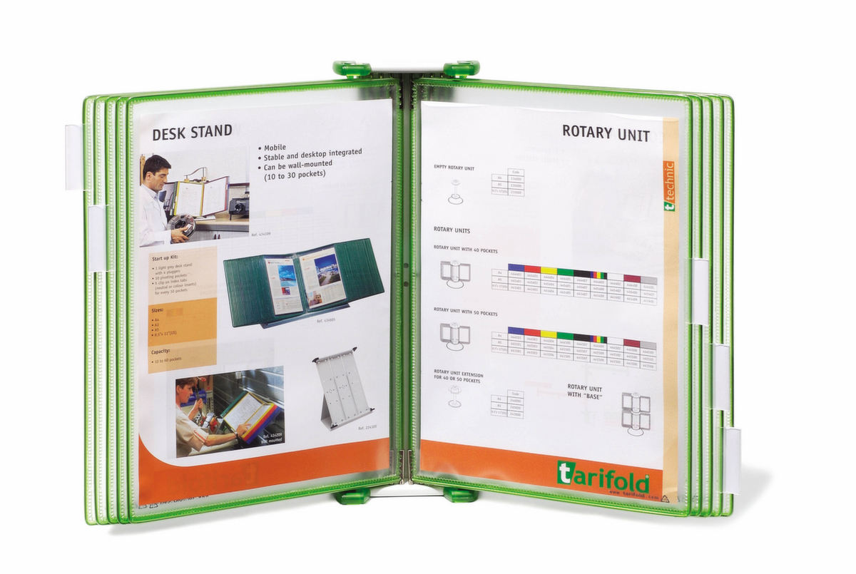 tarifold Wand-Sichttafelsystem Candy Line, mit 10 Sichttafeln in DIN A4 Standard 1 ZOOM