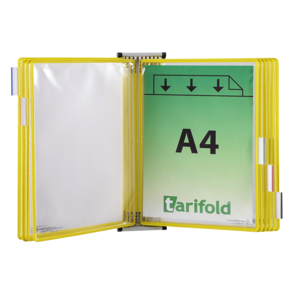 tarifold Magnetisches Wandsichttafelsystem, mit 10 Sichttafeln in DIN A4 Standard 1 ZOOM