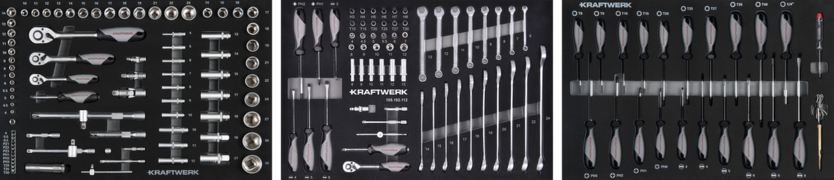 KRAFTWERK® Werkzeug-Zusammenstellung EVA 154-tlg. Standard 1 ZOOM