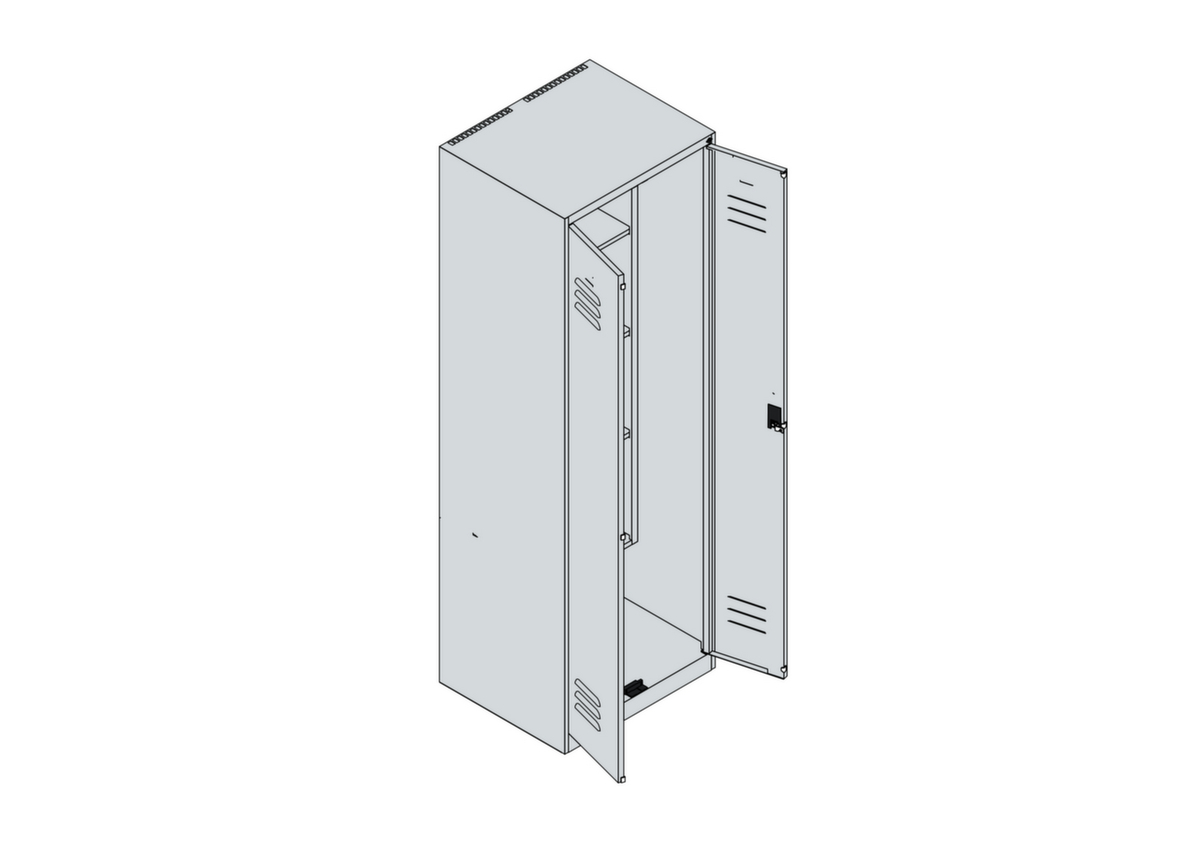 C+P Putzmittelschrank Classic Plus Standard 3 ZOOM