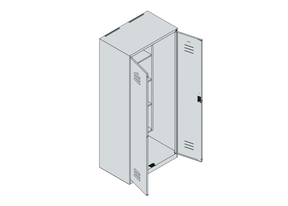 C+P Putzmittelschrank Classic Plus Standard 3 ZOOM