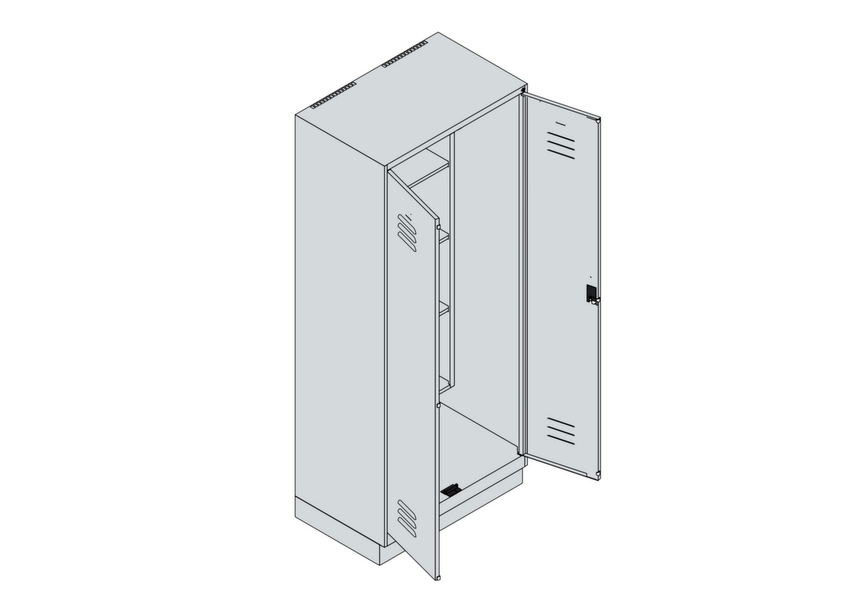 C+P Putzmittelschrank Classic Plus Standard 3 ZOOM