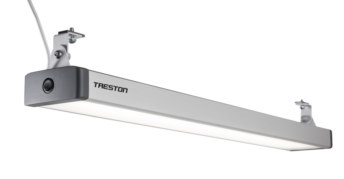 Treston LED-Arbeitsplatzleuchte QuatreX, hellgrau Standard 1 ZOOM