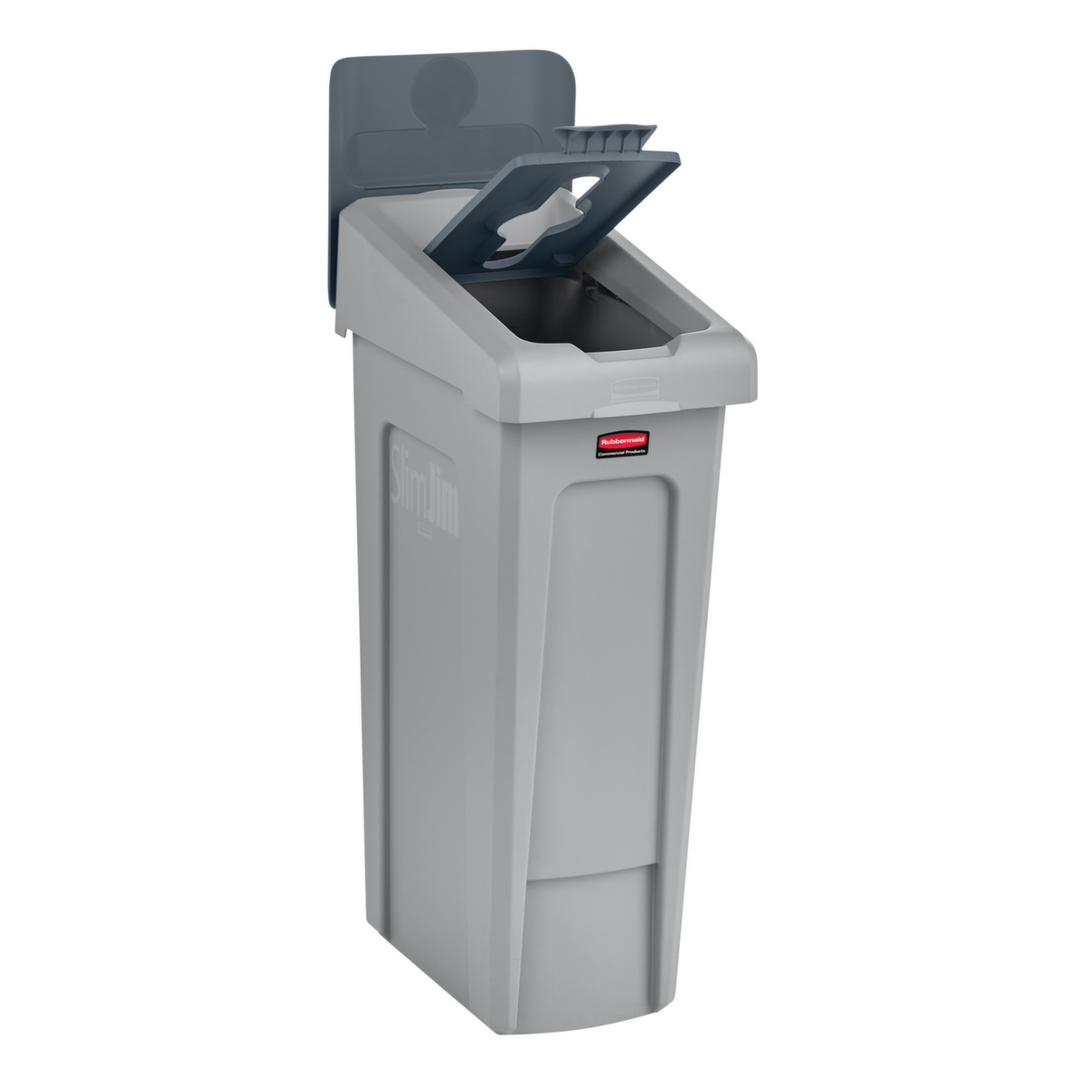 Rubbermaid Deckel Slim Jim® für Recycling-Station, grau Standard 4 ZOOM