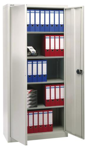 Bisley Armoire de classement, 5 hauteurs des classeurs, gris clair/gris clair  L