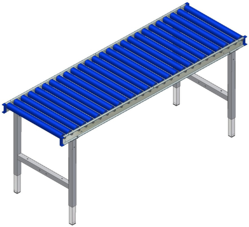 Rocholz table pour convoyeur à rouleaux à hauteur réglable, largeur x profondeur 1955 x 640 mm  L