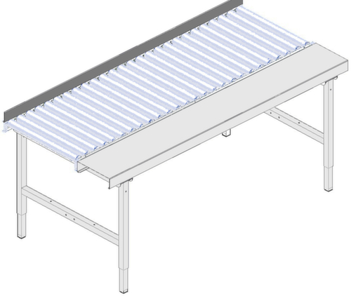 Rocholz Guide latéral 2000 pour table d'emballage, largeur x profondeur 1955 x 20 mm  L