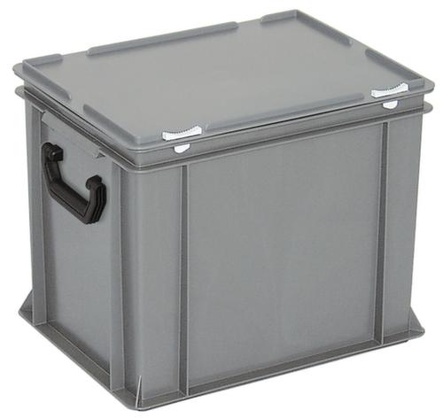 Mallette de rangement et de stockage norme européenne, gris, HxLxl 335x400x300 mm