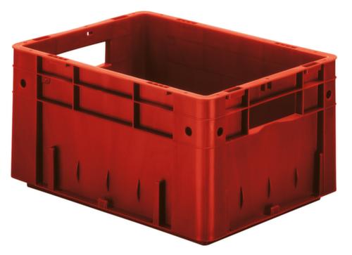 Bac gerbable norme Europe, rouge, capacité 17,5 l  L