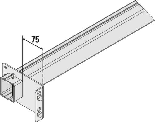 Butée arrière pour rayonnage à palettes  L