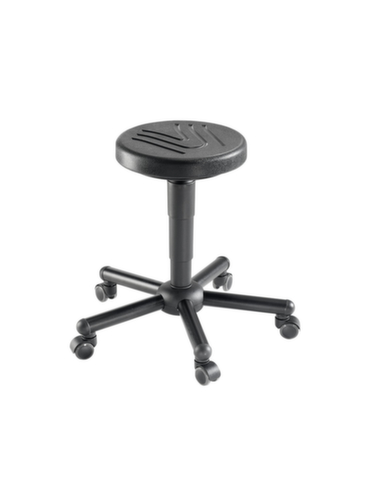 meychair Tabouret Assistent A9, assise noir, roulettes  L