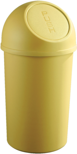 helit Poubelle « Push », 25 l, jaune  L