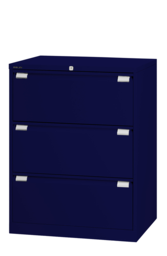 Bisley Armoire pour dossiers suspendus, 3 extensions, bleu Oxford/bleu Oxford  L