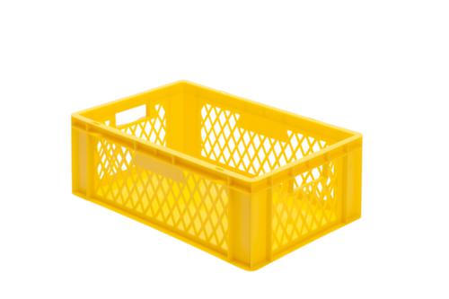 Lakape Bac gerbable norme Europe Favorit parois ajourées, jaune, capacité 40 l  L