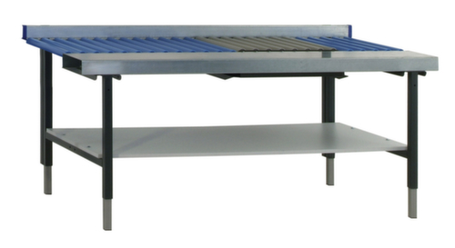 Rocholz table pour convoyeur à rouleaux à hauteur réglable, largeur x profondeur 1955 x 920 mm  L