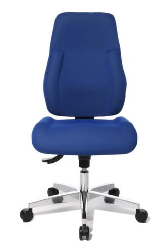 Topstar Siège de bureau pivotant Point 91 avec assise galbée, bleu  L