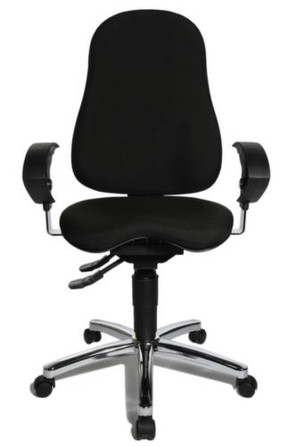 Topstar siège de bureau pivotant Sitness 10 avec mécanisme de contact permanent, noir  L