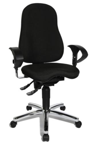 Topstar siège de bureau pivotant Sitness 10 avec mécanisme de contact permanent, noir