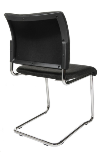 Topstar Fauteuil luge pour visiteurs capitonné Visit 20, assise tissu (100 % polypropylène), anthracite  L