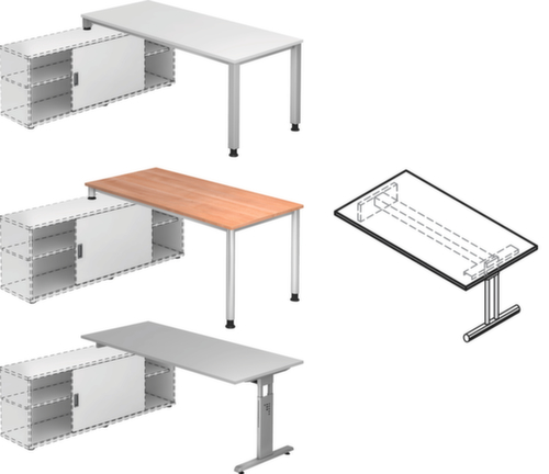 Table de rallonge pour buffet bas  L