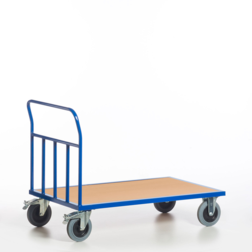 Rollcart Chariot à cloisons tubulaires, force 400 kg, plateau longueur x largeur 850 x 400 mm  L