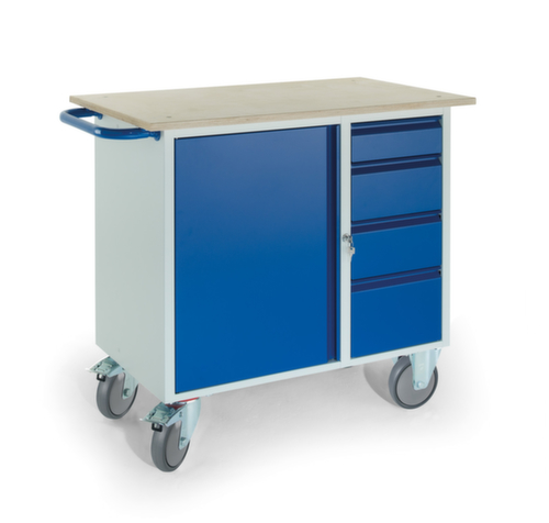 Rollcart Chariot bloc-coffre avec armoire et tiroirs  L