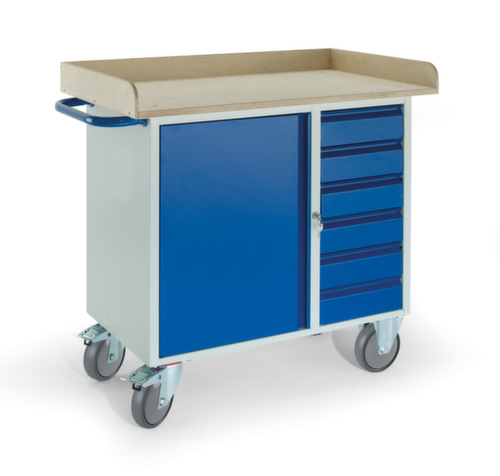 Rollcart Chariot bloc-coffre avec armoire et tiroirs  L