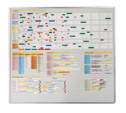 EICHNER Tableau de planification Visiplan avec rails, hauteur x largeur 940 x 2000 mm  L