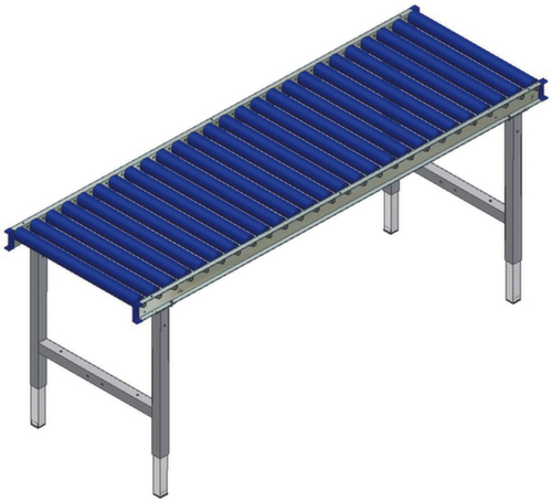 Rocholz table pour convoyeur à rouleaux à hauteur réglable, largeur x profondeur 1955 x 640 mm  L