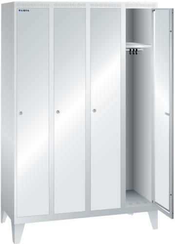 LISTA Armoire vestiaire avec 4 compartiments, largeur de compartiment 300 mm  L