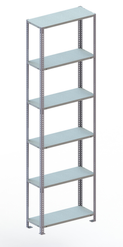 META Etagère à visser FIX, 6 tablettes, avec revêtement en zinc anti-corrosion