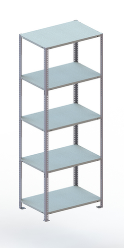 META Etagère à visser FIX, 5 tablettes, RAL7035 gris clair