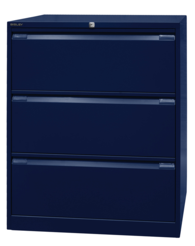 Bisley Armoire pour dossiers suspendus, 3 extensions, bleu Oxford/bleu Oxford  L