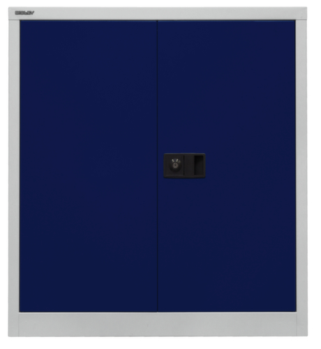 Bisley Armoire de classement, 2 hauteurs des classeurs, gris clair/bleu Oxford  L