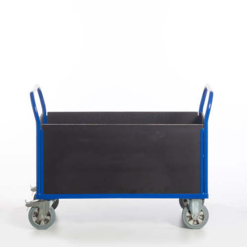 Rollcart Chariot quatre ridelles avec plateau antidérapant, force 1200 kg, plateau longueur x largeur 1200 x 770 mm  L