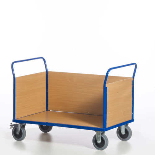 Rollcart Chariot à trois ridelles, force 600 kg, plateau longueur x largeur 1200 x 780 mm  L