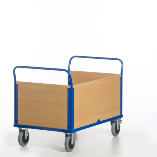 Rollcart Chariot à trois ridelles, force 600 kg, plateau longueur x largeur 1200 x 780 mm  L