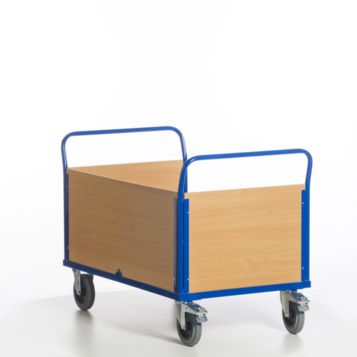 Rollcart Chariot à trois ridelles, force 600 kg, plateau longueur x largeur 1200 x 780 mm  L