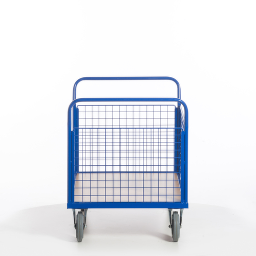 Rollcart Wagon à trois parois en grille, force 500 kg, plateau longueur x largeur 1200 x 780 mm  L