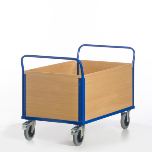 Rollcart Chariot quatre ridelles, force 600 kg, plateau longueur x largeur 1200 x 770 mm  L